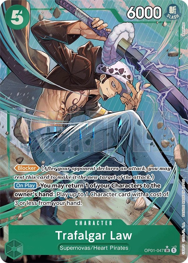 Trafalgar Law (OP01-047_p4) Alt Art One Piece card