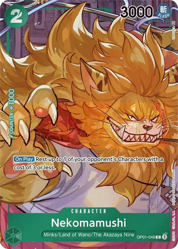 Nekomamushi (OP01-048_p1) Alt Art One Piece card