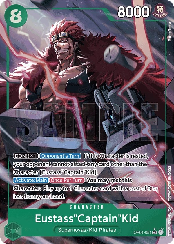 Eustass"Captain"Kid (OP01-051_p4) Alt Art One Piece card