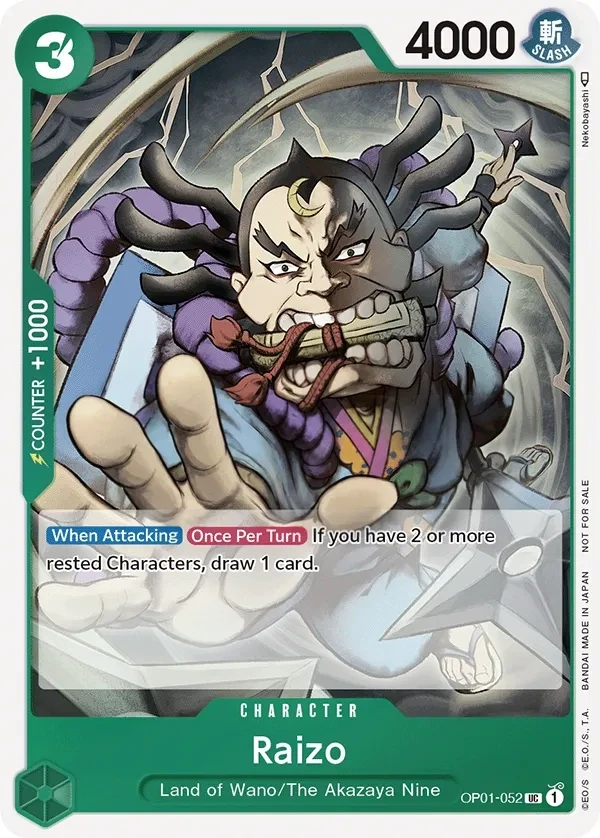 Raizo (OP01-052_p1) Alt Art One Piece card
