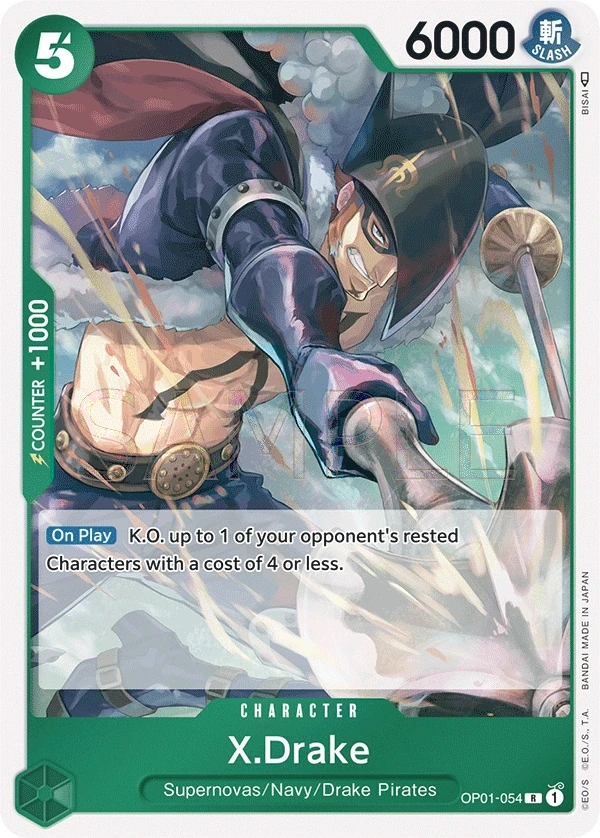 X.Drake (OP01-054) One Piece card