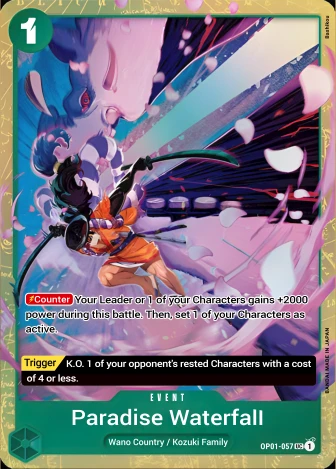 Paradise Waterfall (OP01-057) One Piece card