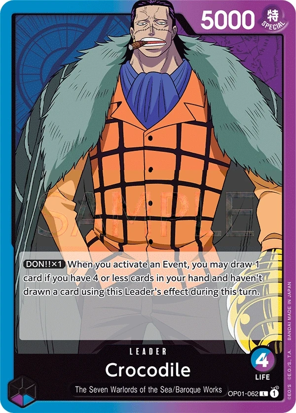 Crocodile (OP01-062) One Piece card