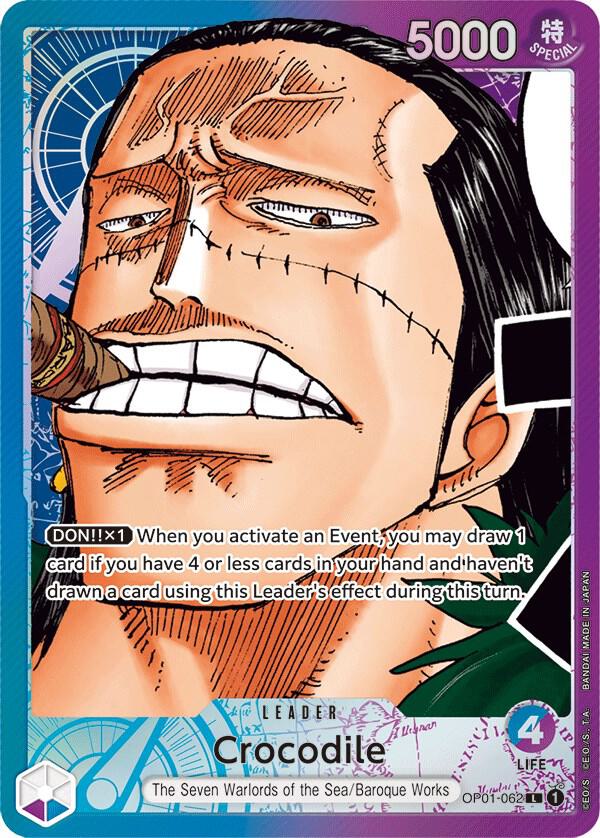 Crocodile (OP01-062_p1) Alt Art One Piece card