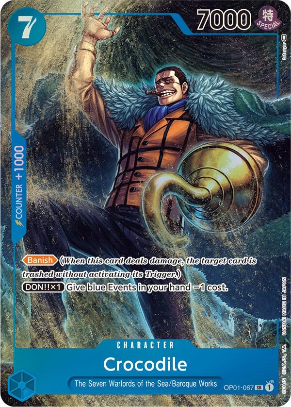 Crocodile (OP01-067_p1) Alt Art One Piece card