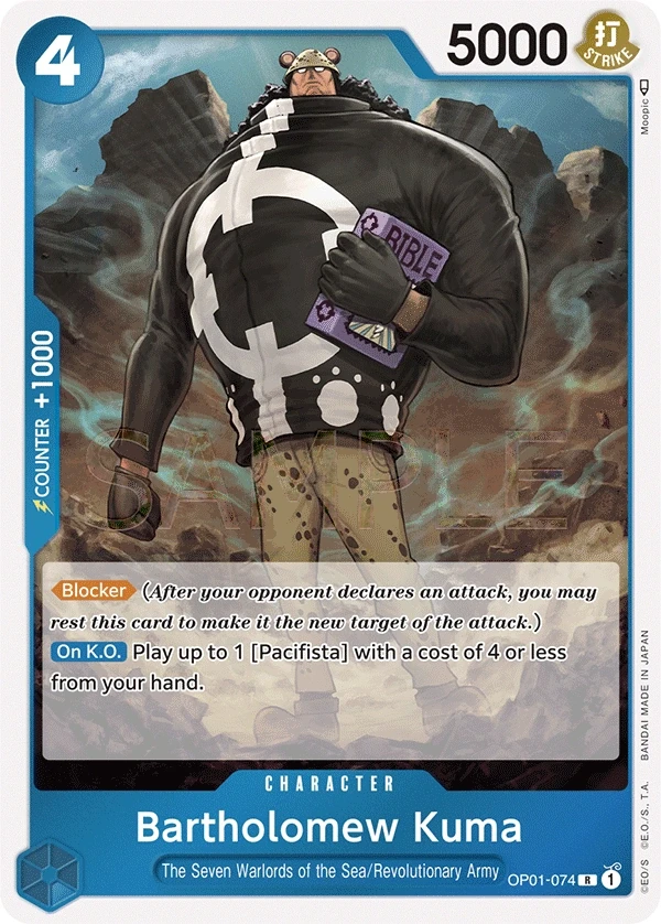 Bartholomew Kuma (OP01-074) One Piece card
