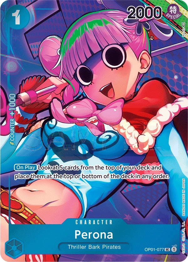 Perona (OP01-077_p1) Alt Art One Piece card