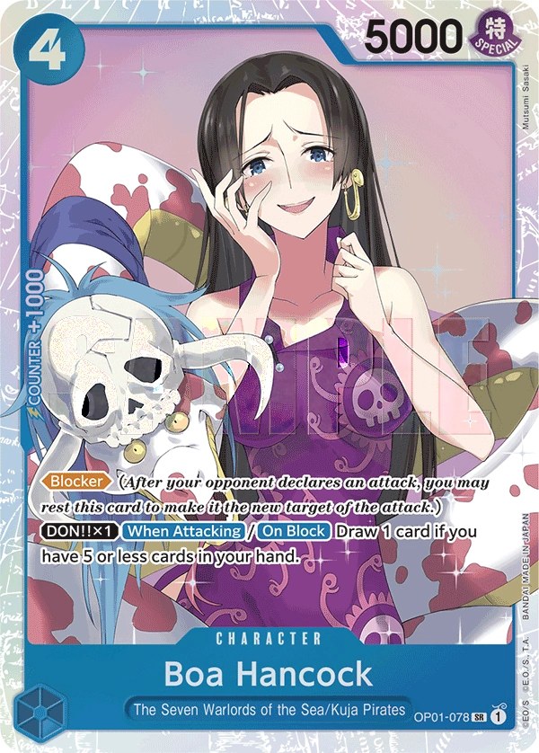 Boa Hancock (OP01-078_r1) Reprint One Piece card
