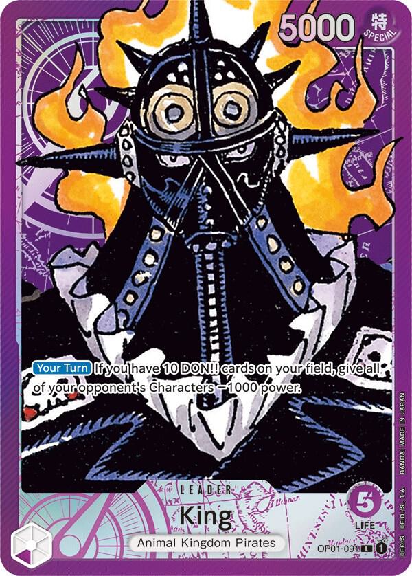 King (OP01-091_p1) Alt Art One Piece card