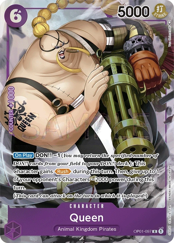 Queen (OP01-097_p1) Alt Art One Piece card