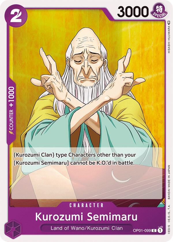 Kurozumi Semimaru (OP01-099) One Piece card