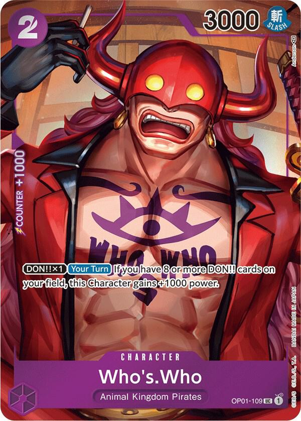 Who's.Who (OP01-109_p1) Alt Art One Piece card