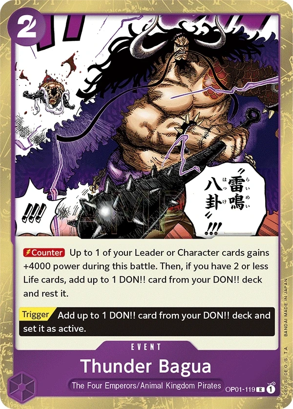 Thunder Bagua (OP01-119) One Piece card