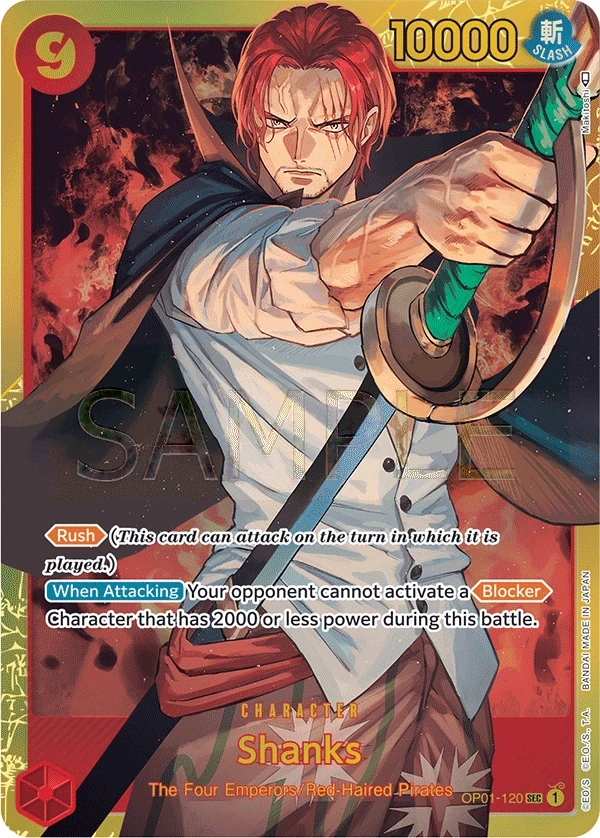 Shanks (OP01-120) One Piece card