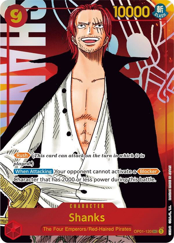 Shanks (OP01-120_p1) Alt Art One Piece card