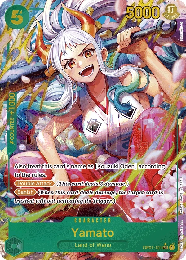 Yamato (OP01-121_p4) Alt Art One Piece card