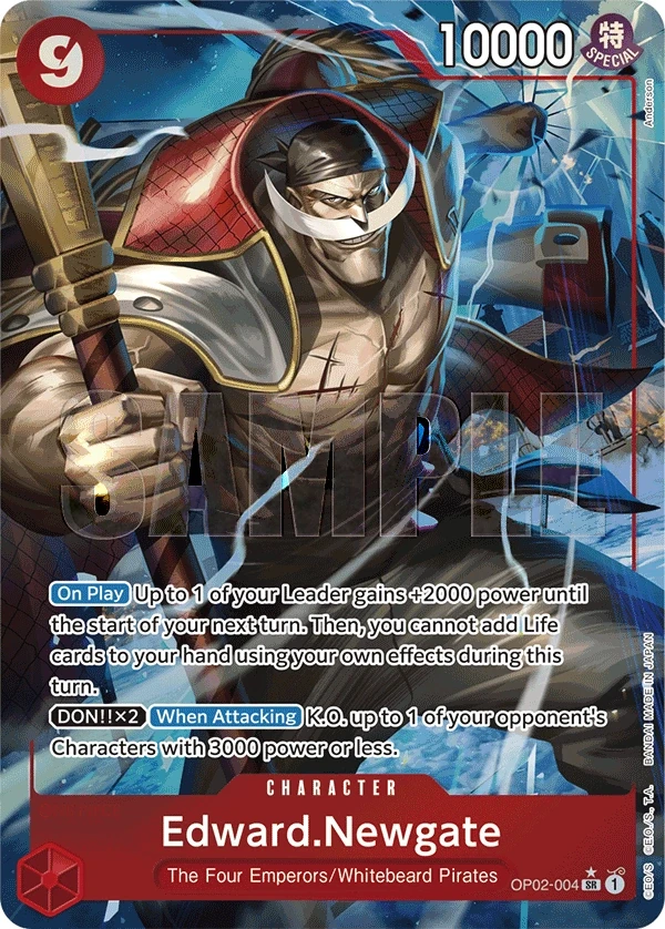 Edward.Newgate (OP02-004_p4) Alt Art One Piece card