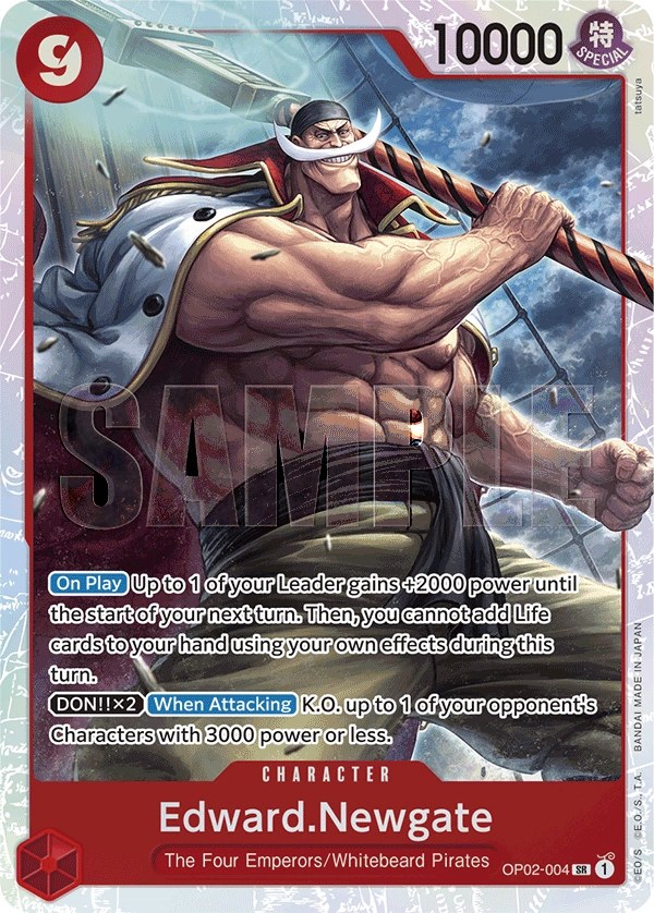 Edward.Newgate (OP02-004_r1) Reprint One Piece card
