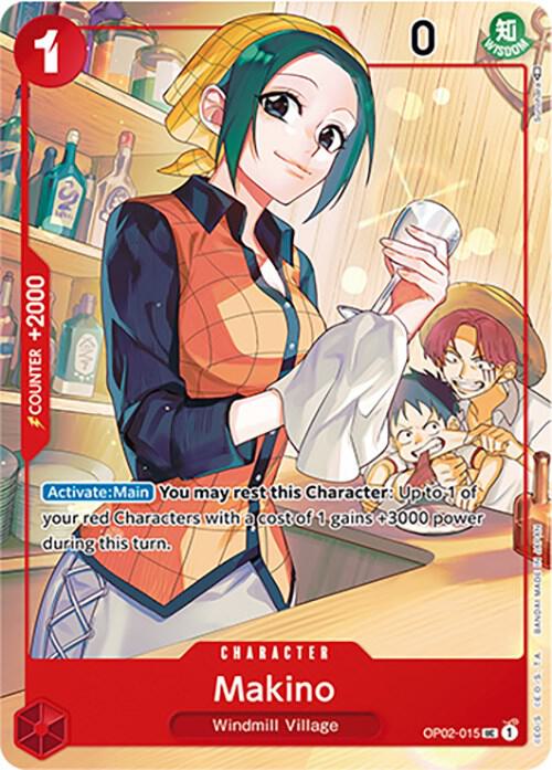 Makino (OP02-015_p1) Alt Art One Piece card