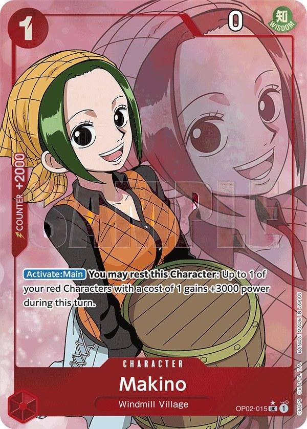Makino (OP02-015_p4) Alt Art One Piece card