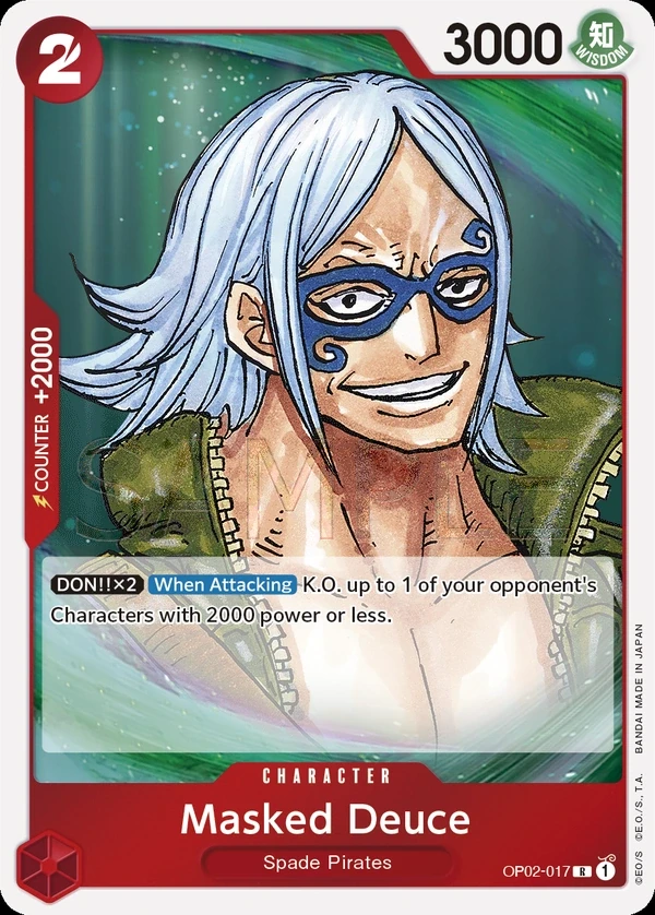 Masked Deuce (OP02-017) One Piece card