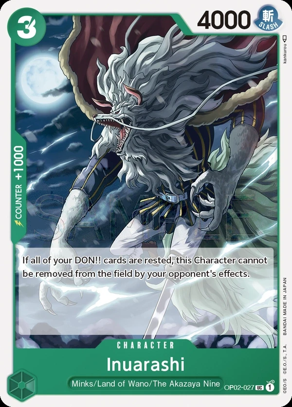 Inuarashi (OP02-027) One Piece card