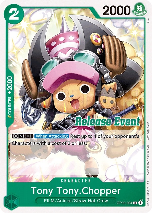 Tony Tony.Chopper (OP02-034_p2) Alt Art One Piece card