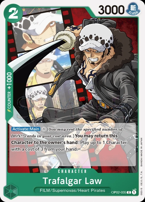 Trafalgar Law (OP02-035) One Piece card