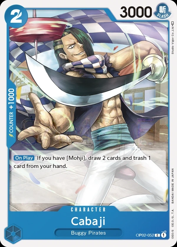 Cabaji (OP02-052) One Piece card