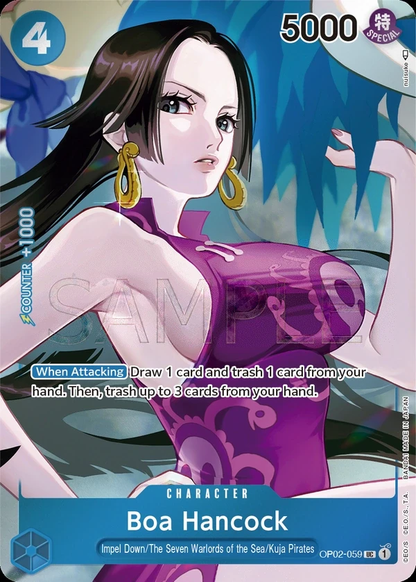 Boa Hancock (OP02-059_p1) Alt Art One Piece card