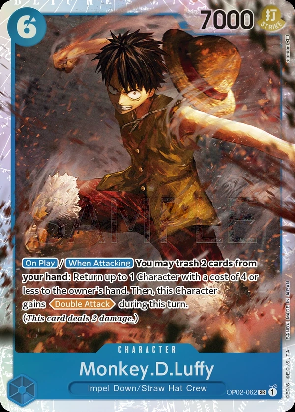 Monkey.D.Luffy (OP02-062) One Piece card