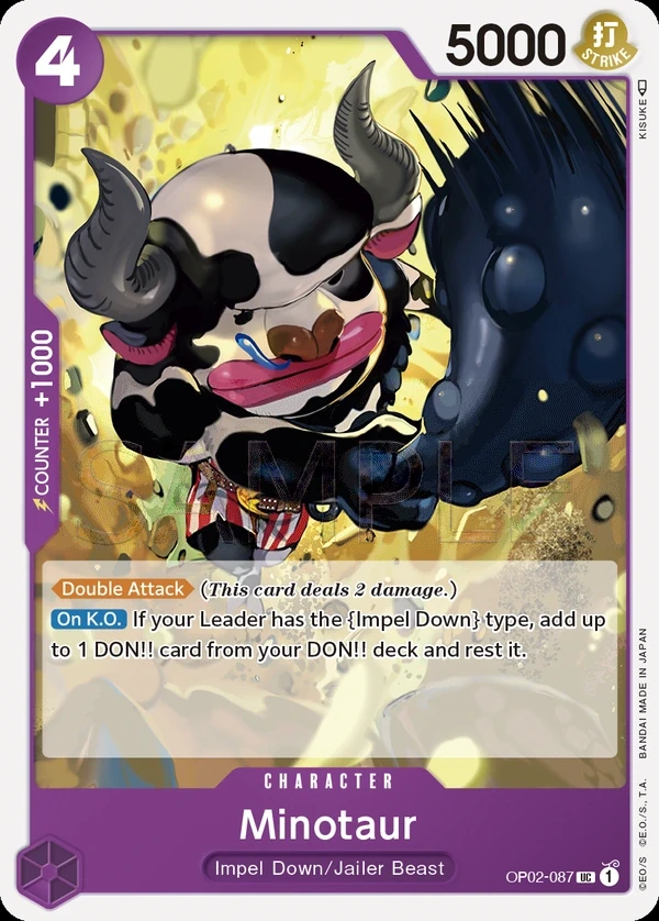 Minotaur (OP02-087) One Piece card