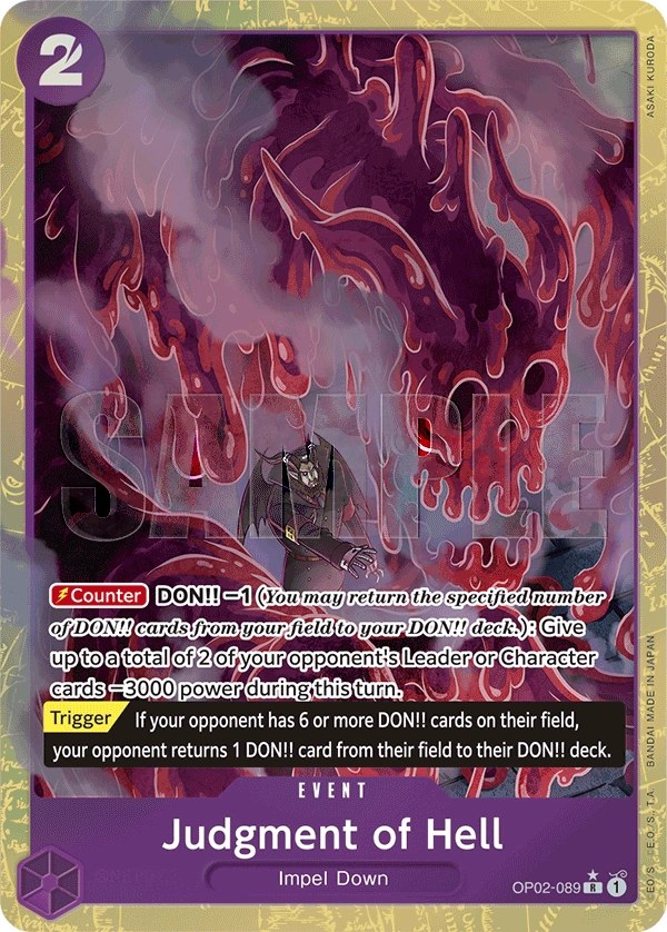 Judgment of Hell (OP02-089_p4) Alt Art One Piece card