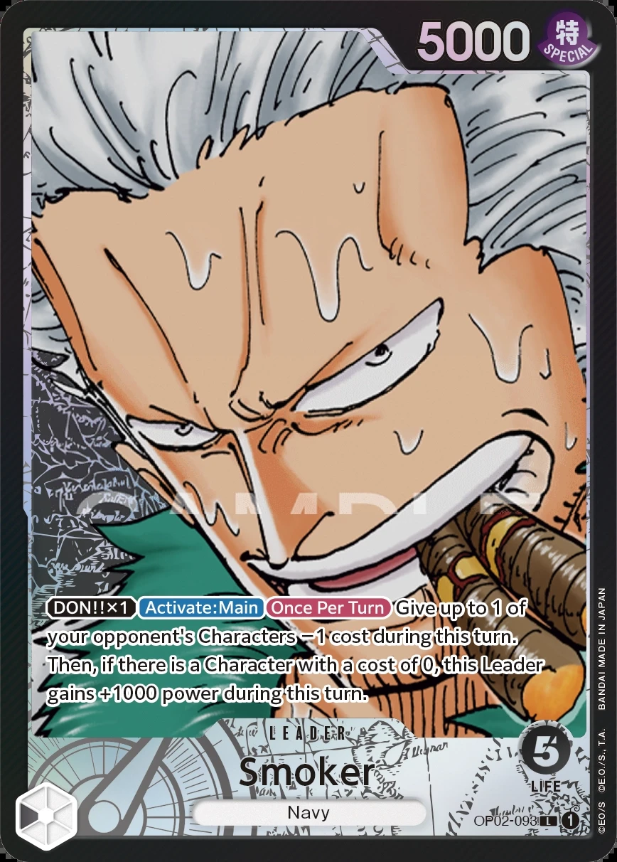 Smoker (OP02-093_p1) Alt Art One Piece card
