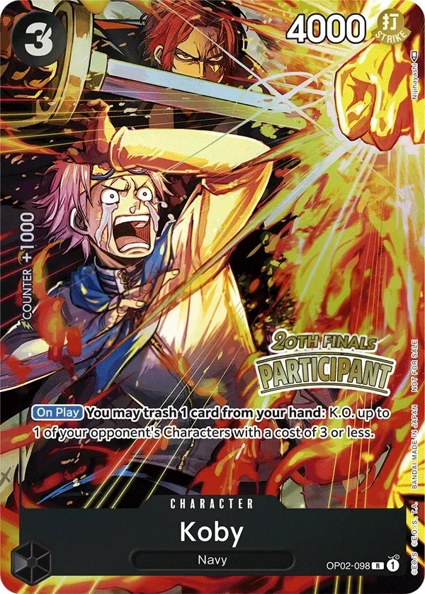 Koby (OP02-098_p1) Alt Art One Piece card