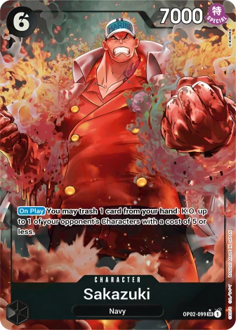 Sakazuki (OP02-099) One Piece card