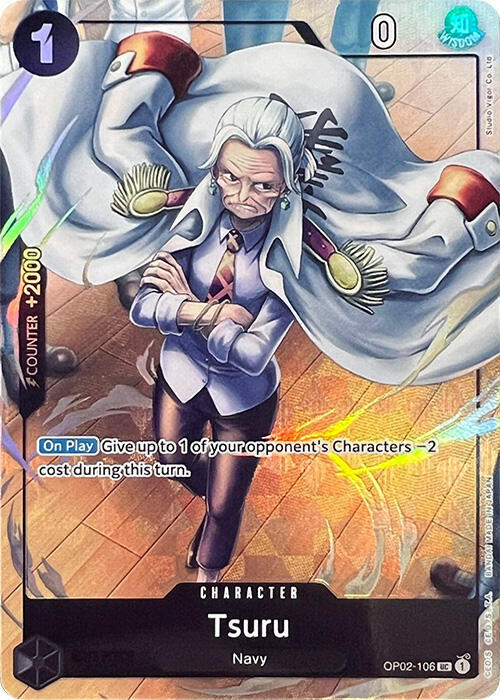 Tsuru (OP02-106_p6) Alt Art One Piece card