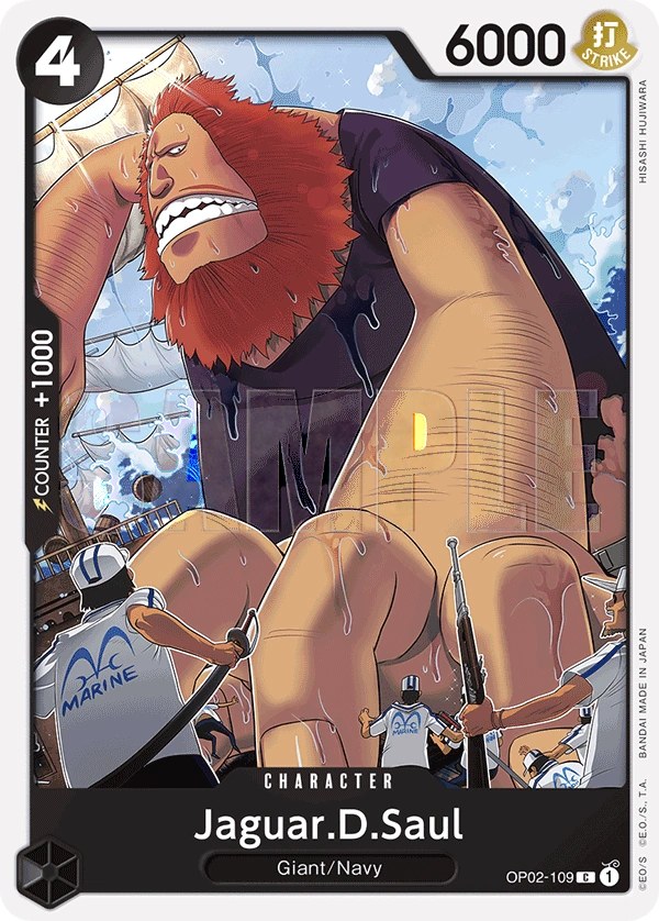 Jaguar.D.Saul (OP02-109_r1) Reprint One Piece card