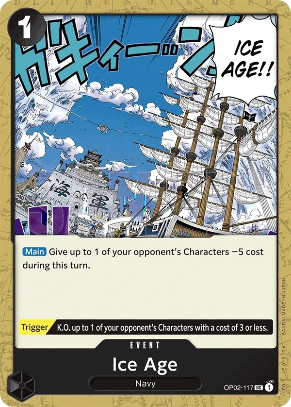 Ice Age (OP02-117_r2) Reprint One Piece card