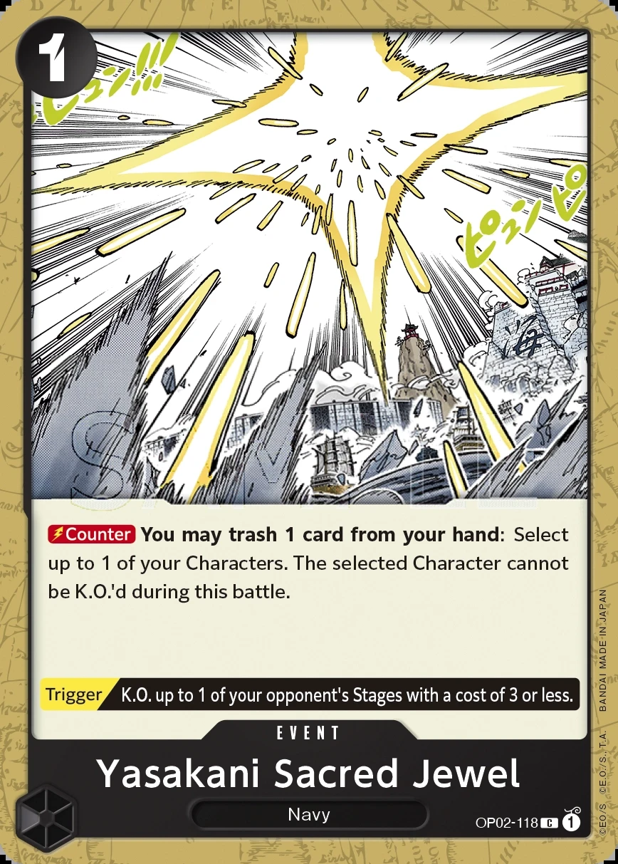Yasakani Sacred Jewel (OP02-118) One Piece card