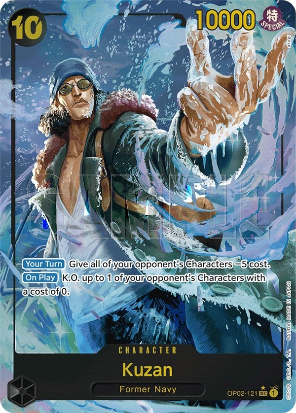 Kuzan (OP02-121_p3) Alt Art One Piece card
