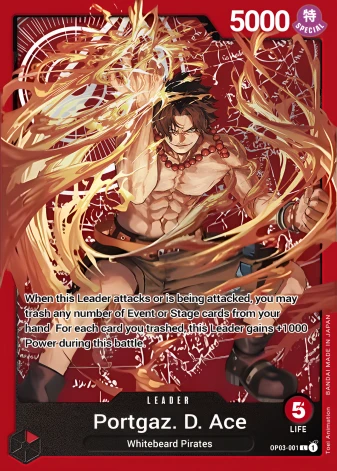 Portgas.D.Ace (OP03-001) One Piece card