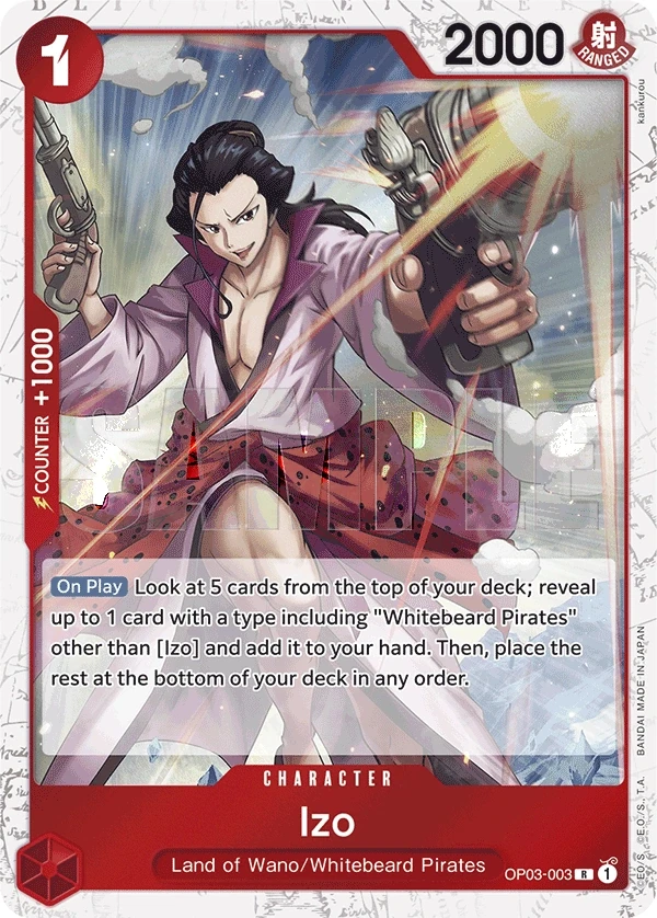 Izo (OP03-003_p4) Alt Art One Piece card