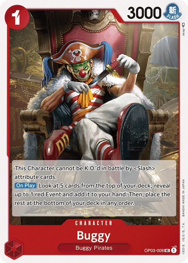 Buggy (OP03-008) One Piece card