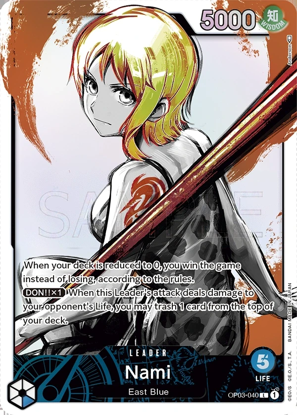 Nami (OP03-040_p1) Alt Art One Piece card