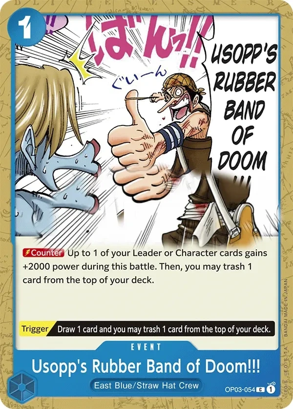 Usopp's Rubber Band of Doom!!! (OP03-054) One Piece card
