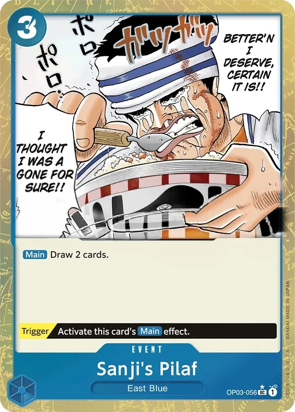 Sanji's Pilaf (OP03-056_p3) Alt Art One Piece card