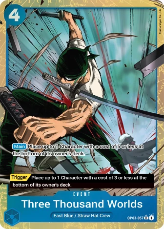 Three Thousand Worlds (OP03-057) One Piece card