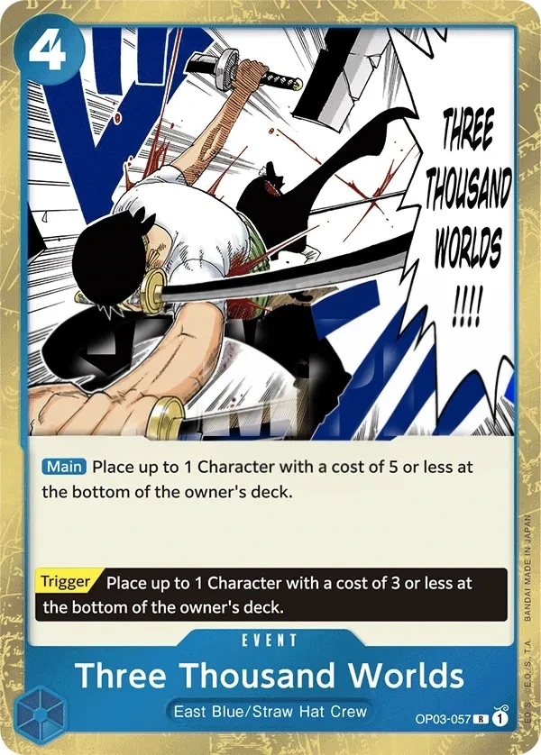 Three Thousand Worlds (OP03-057_p2) Alt Art One Piece card