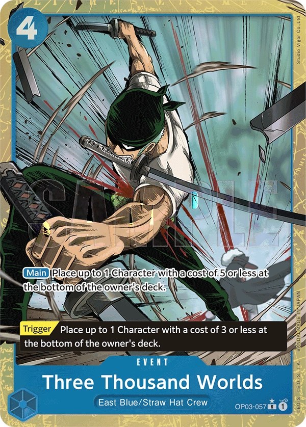 Three Thousand Worlds (OP03-057_p4) Alt Art One Piece card
